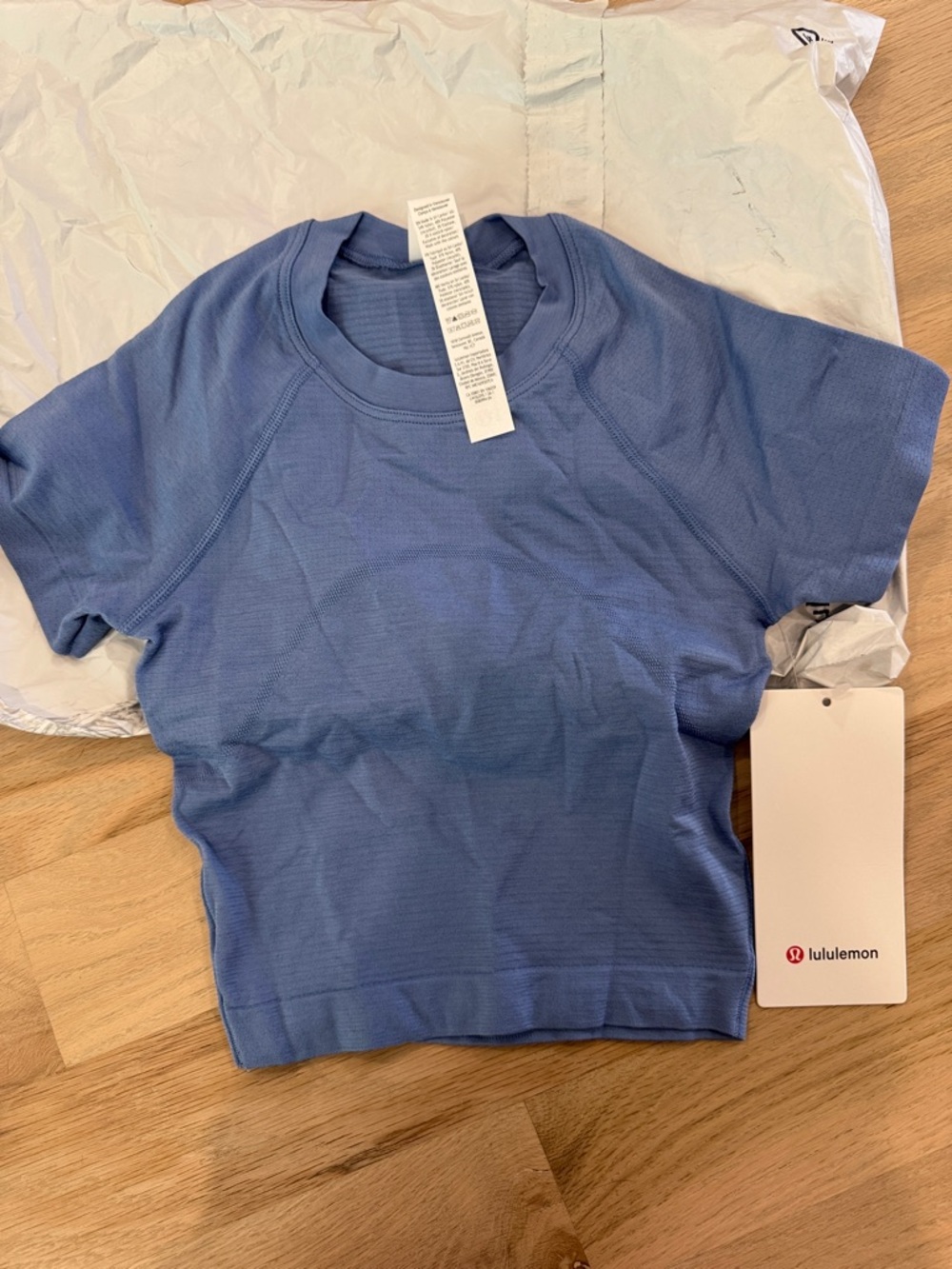 lululemon athletica Kids Short Sleeve Athletic Tee in Periwinkle Blue